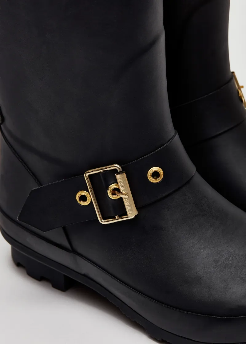 Holland Cooper Sherpa Lined Regency Wellington in Matte Black-7